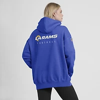 Sweat à capuche en molleton Nike Royal Los Angeles Rams Sideline Club pour femme