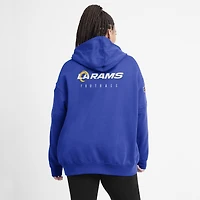 Sweat à capuche en molleton Nike Royal Los Angeles Rams Sideline Club pour femme