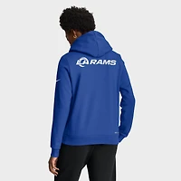 Women's Nike Royal Los Angeles Rams Sideline Standard Issue Initial Home Dri-FIT Hoodie