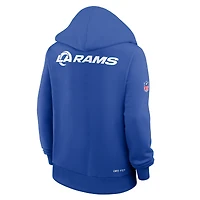 Women's Nike Royal Los Angeles Rams Sideline Standard Issue Initial Home Dri-FIT Hoodie