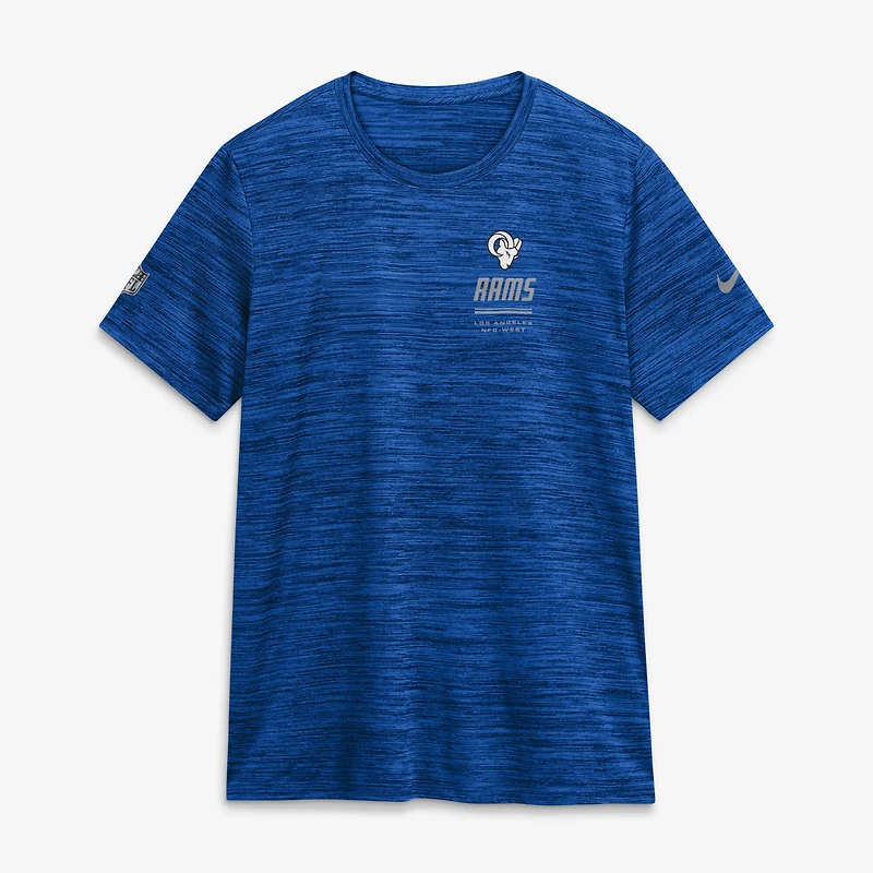 Women's Nike Royal Los Angeles Rams Sideline Velocity Dri-FIT T-Shirt
