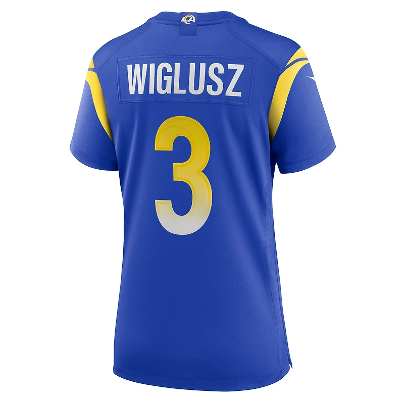 Women's Nike Sam Wiglusz  Royal Los Angeles Rams Game Jersey