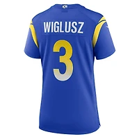 Women's Nike Sam Wiglusz  Royal Los Angeles Rams Game Jersey