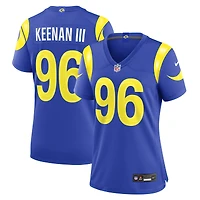 Maillot de match Nike Tim Keenan III Royal Los Angeles Rams pour femmes