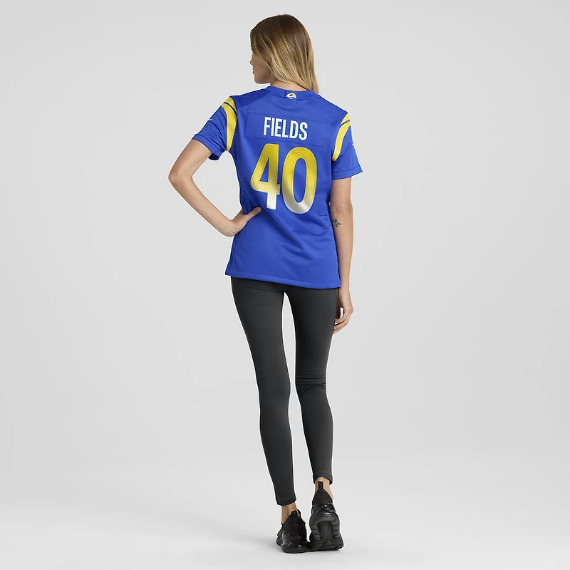 Maillot Nike Tony Fields Royal Los Angeles Rams Team Game pour femme