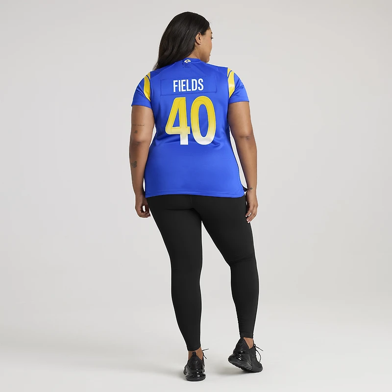 Maillot Nike Tony Fields Royal Los Angeles Rams Team Game pour femme