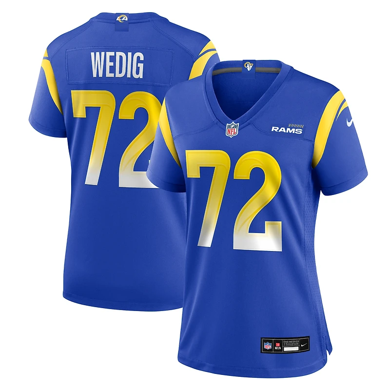 Women's Nike Trey Wedig  Royal Los Angeles Rams Team Game Jersey