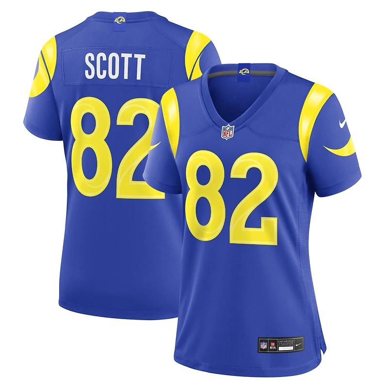 Maillot de match Nike Tyler Scott Royal Los Angeles Rams pour femme