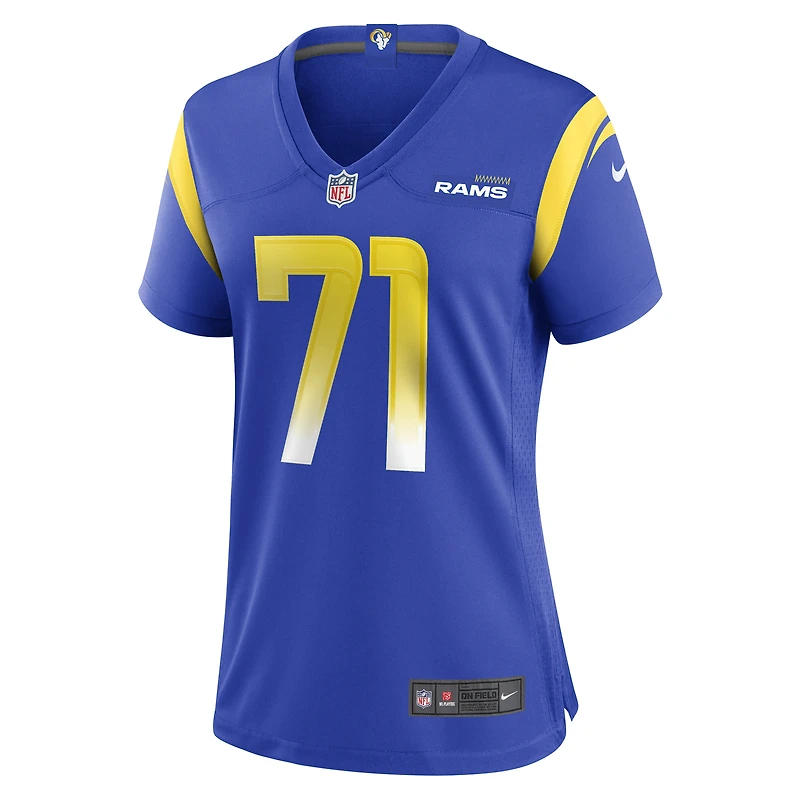 Women's Nike Warren McClendon Jr. Royal Los Angeles Rams Team Game Jersey