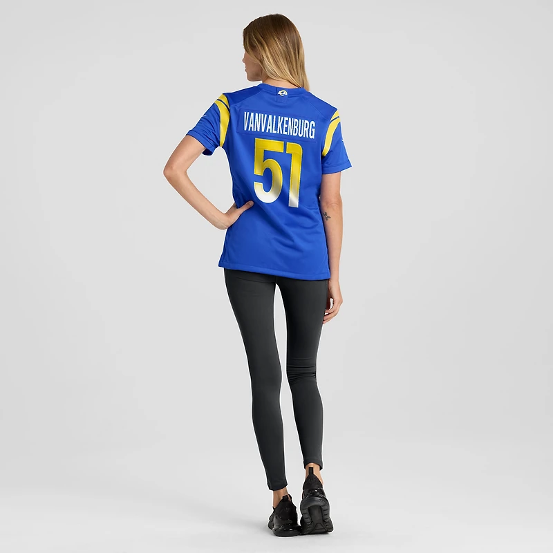 Women's Nike Zach VanValkenburg Royal Los Angeles Rams Team Game Jersey