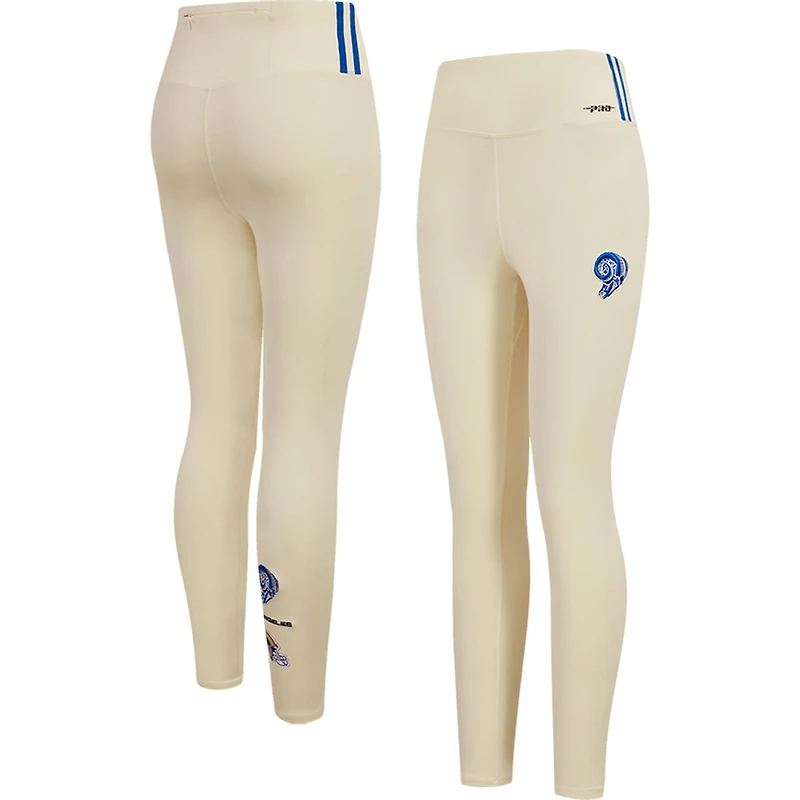 Legging rétro classique en jersey crème Pro Standard pour femmes, Los Angeles Rams