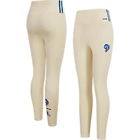 Legging rétro classique en jersey crème Pro Standard pour femmes, Los Angeles Rams