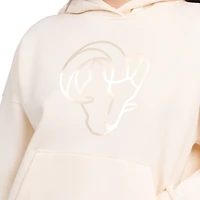 Crème Starter pour femmes Los Angeles Rams Pastels Sweat à capuche de voyage décontracté