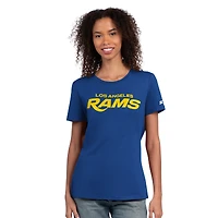 T-shirt Starter Royal pour femmes, Los Angeles Rams Endzone