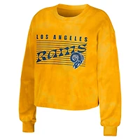 Women's WEAR by Erin Andrews Doré Los Angeles Rams Sweat court à enfiler et short Lounge Set