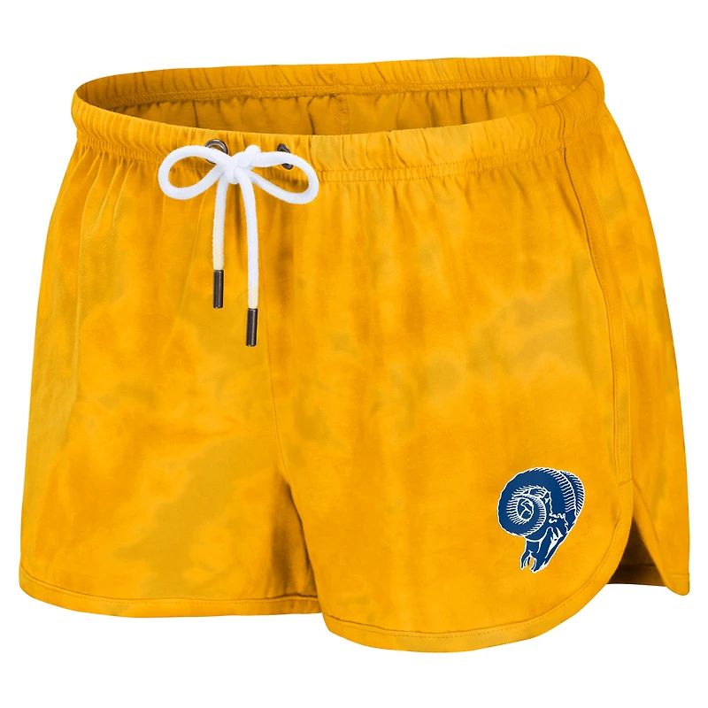 Women's WEAR by Erin Andrews Doré Los Angeles Rams Sweat court à enfiler et short Lounge Set