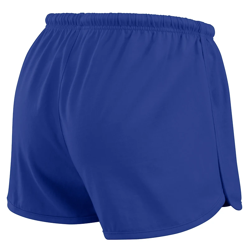 Ensemble de détente pour femme WEAR by Erin Andrews Royal Los Angeles Rams, composé d'un t-shirt à manches longues et short en jersey rugby épais