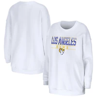 Sweat-shirt à capuche blanc pour femme WEAR by Erin Andrews des Los Angeles Rams