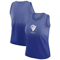 Women's WEAR by Erin Andrews x Gracie Hunt Royal Los Angeles Rams Ombre Tank Top