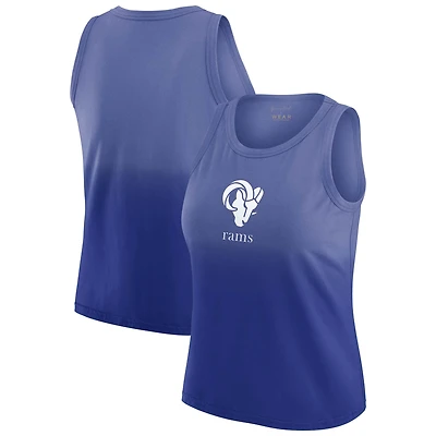 Women's WEAR by Erin Andrews x Gracie Hunt Royal Los Angeles Rams Ombre Tank Top