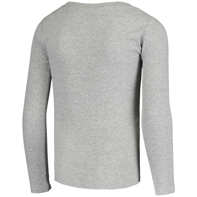 Ensemble de nuit gris avec t-shirt à manches longues et pantalon Los Angeles Rams pour jeune