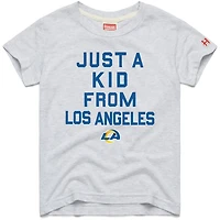 T-shirt gris Just a Kid Tri-Blend hommage aux jeunes des Los Angeles Rams
