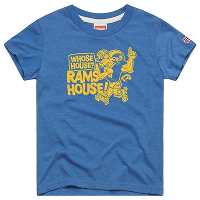 T-shirt en mélange de trois matières Hommage Royal Los Angeles Rams pour jeunes