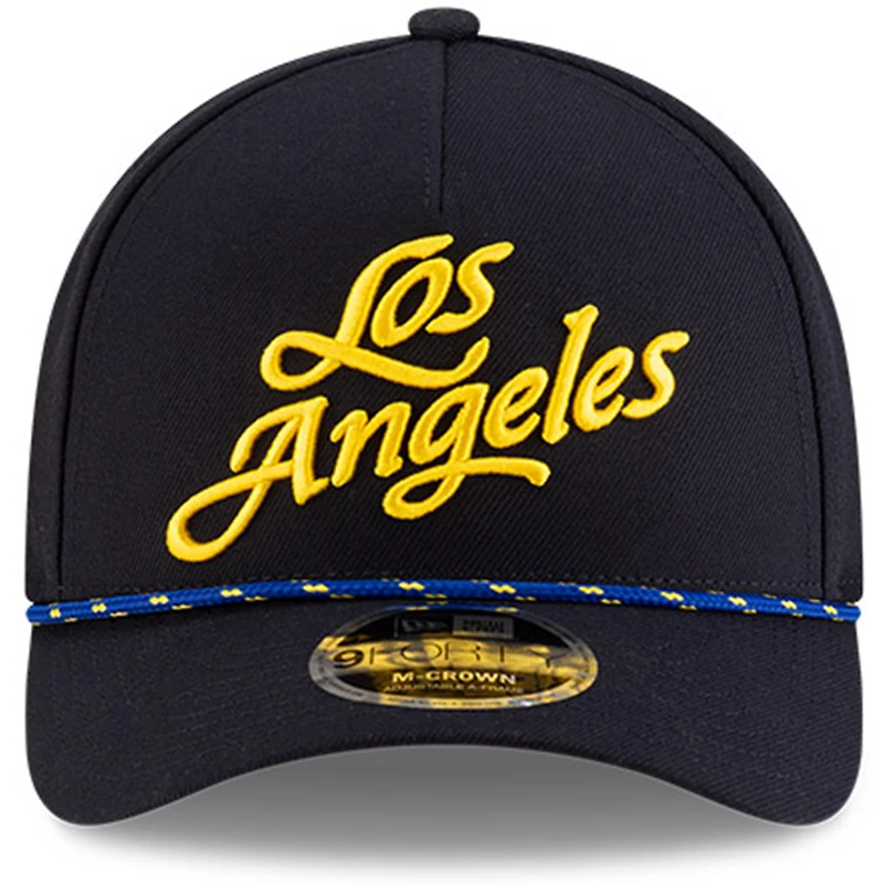 Casquette ajustable 9FORTY A-Frame bleu nuit pour jeunes New Era, collection 2025 Rivalries des Los Angeles Rams