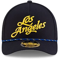 Casquette ajustable 9FORTY A-Frame bleu nuit pour jeunes New Era, collection 2025 Rivalries des Los Angeles Rams