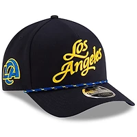 Casquette ajustable 9FORTY A-Frame bleu nuit pour jeunes New Era, collection 2025 Rivalries des Los Angeles Rams