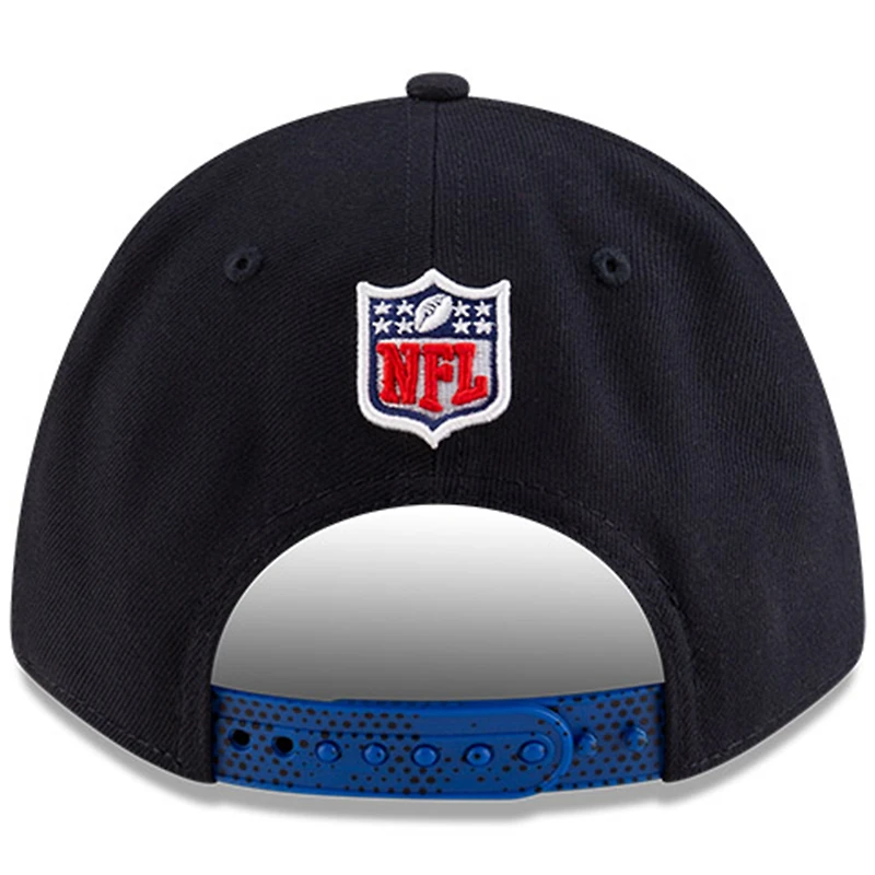 Casquette ajustable 9FORTY A-Frame bleu nuit pour jeunes New Era, collection 2025 Rivalries des Los Angeles Rams