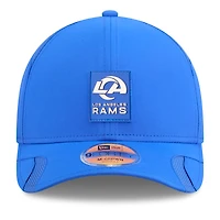 Casquette ajustable 9FORTY New Era Royal Los Angeles Rams 2025 Sideline pour jeune