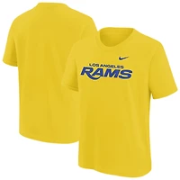 Youth Nike Gold Los Angeles Rams Wordmark T-Shirt