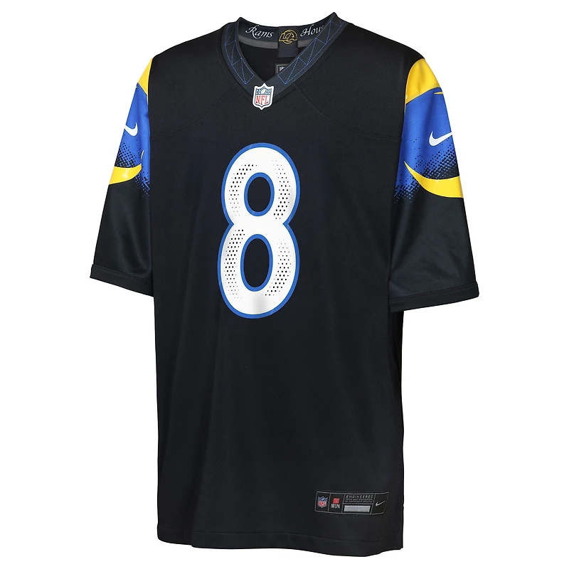 Maillot Nike Jared Verse bleu nuit pour jeune des Los Angeles Rams, collection Rivalries 2025
