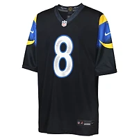 Maillot Nike Jared Verse bleu nuit pour jeune des Los Angeles Rams, collection Rivalries 2025