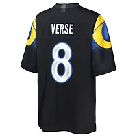 Maillot Nike Jared Verse bleu nuit pour jeune des Los Angeles Rams, collection Rivalries 2025