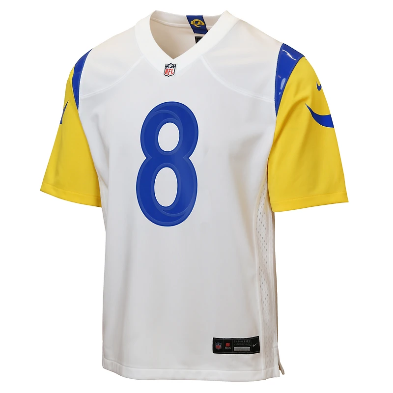Maillot de match Nike Jared Verse blanc pour enfant des Rams Los Angeles