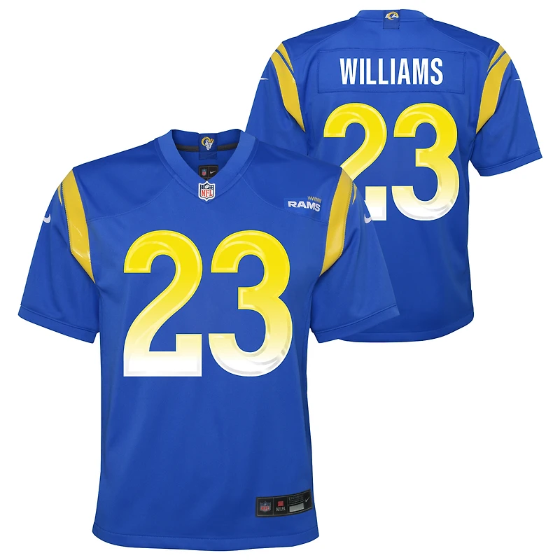 Maillot de match Nike Kyren Williams Royal Los Angeles Rams pour enfant