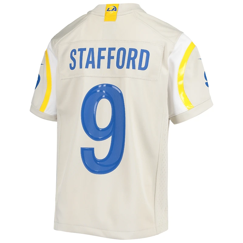 Maillot Nike Matthew Stafford crème pour jeune des Los Angeles Rams