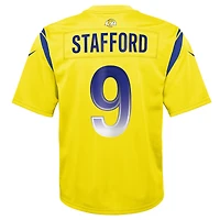 Maillot de jeu inversé Nike Matthew Stafford doré pour jeunes des Rams Los Angeles