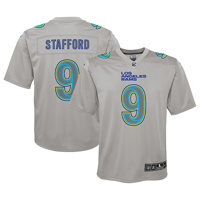 Maillot Atmosphere Los Angeles Rams Nike Matthew Stafford Gris pour Jeunes