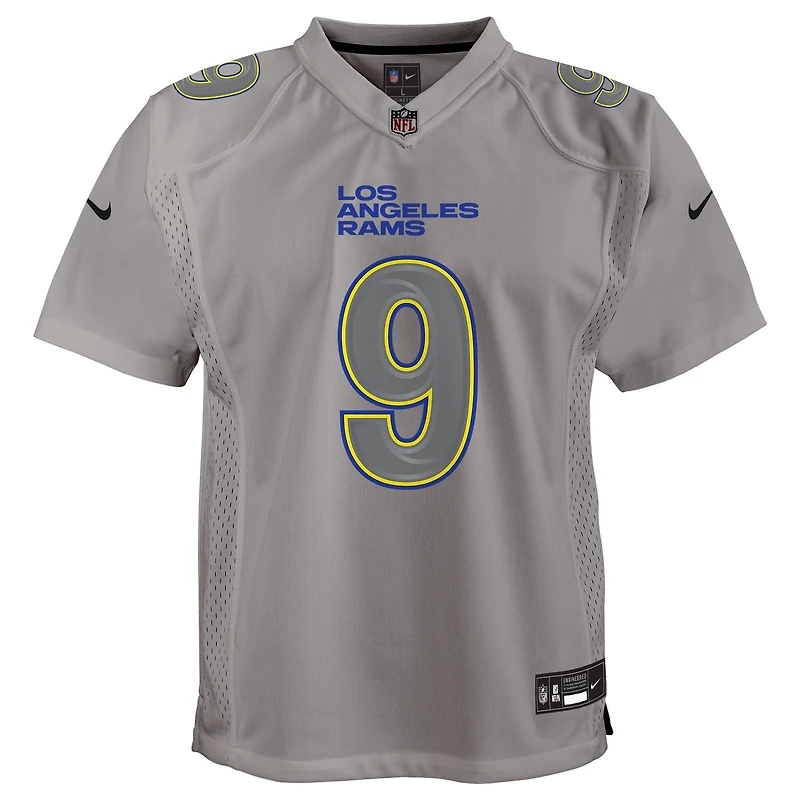 Maillot Atmosphere Los Angeles Rams Nike Matthew Stafford Gris pour Jeunes