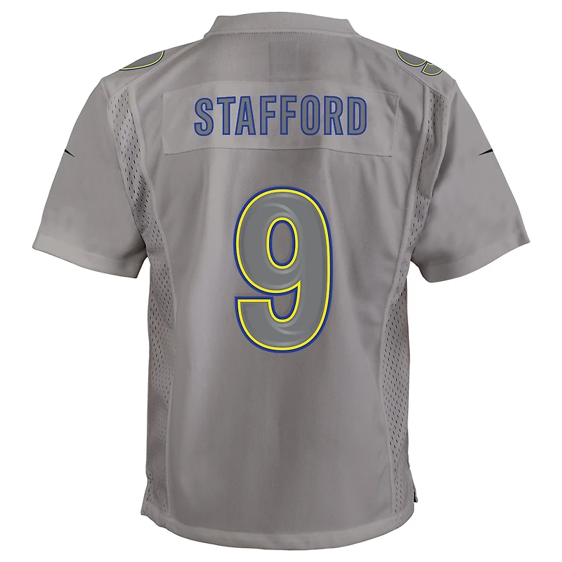 Maillot Atmosphere Los Angeles Rams Nike Matthew Stafford Gris pour Jeunes