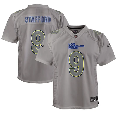 Maillot Atmosphere Los Angeles Rams Nike Matthew Stafford Gris pour Jeunes
