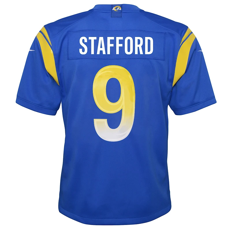 Jeu Nike Matthew Stafford Royal Los Angeles Rams pour jeunes - Maillot