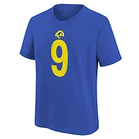 Youth Nike Matthew Stafford Royal Los Angeles Rams Player Name & Number T-Shirt
