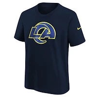 T-shirt Nike bleu foncé pour jeune des Los Angeles Rams, collection Rivalries 2025