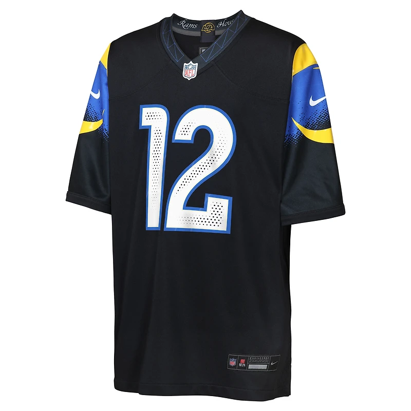 Maillot Nike Puka Nacua bleu nuit pour jeune des Los Angeles Rams 2025 Rivalries Collection Game