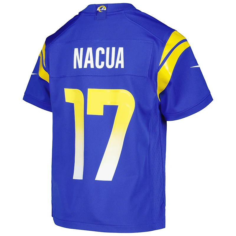 Maillot de match Nike Puka Nacua Royal Los Angeles Rams pour jeune