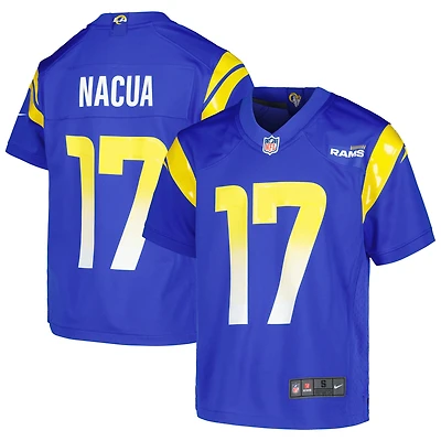 Maillot de match Nike Puka Nacua Royal Los Angeles Rams pour jeune